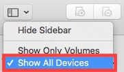 Disk Utility Show All Devices