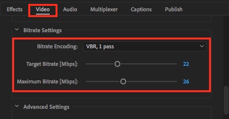 step 03 - medium - bitrate settings